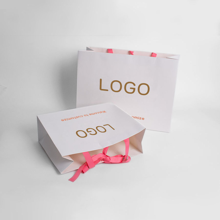 Custom Make Logo Environment-friendly Tire Tote Cardboard Luxury Paper Shopping Bags for Clothes Clothing Gifts