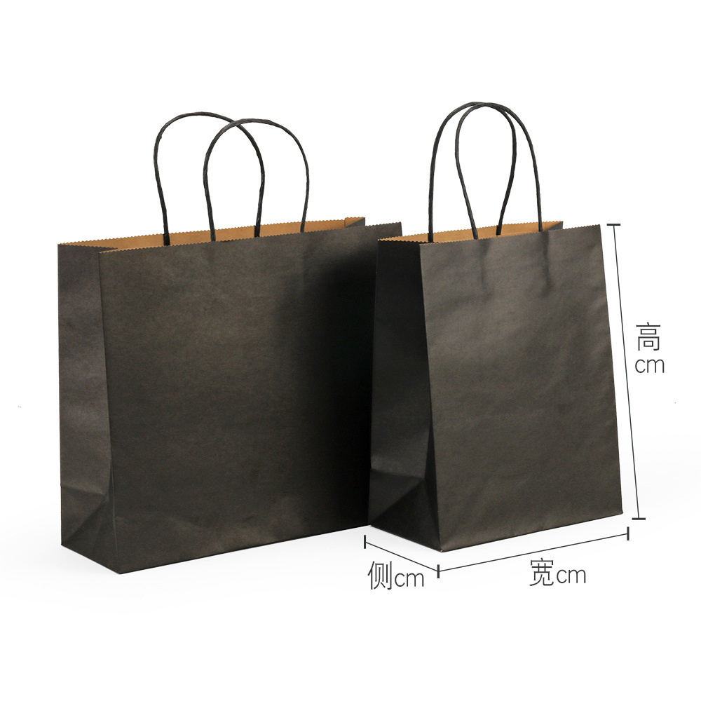 Custom Printed Craft Twisted Handles Brown White Gift Bag Clothes Store Packaging Shopping Kraft Paper Bags With Your Own Logo