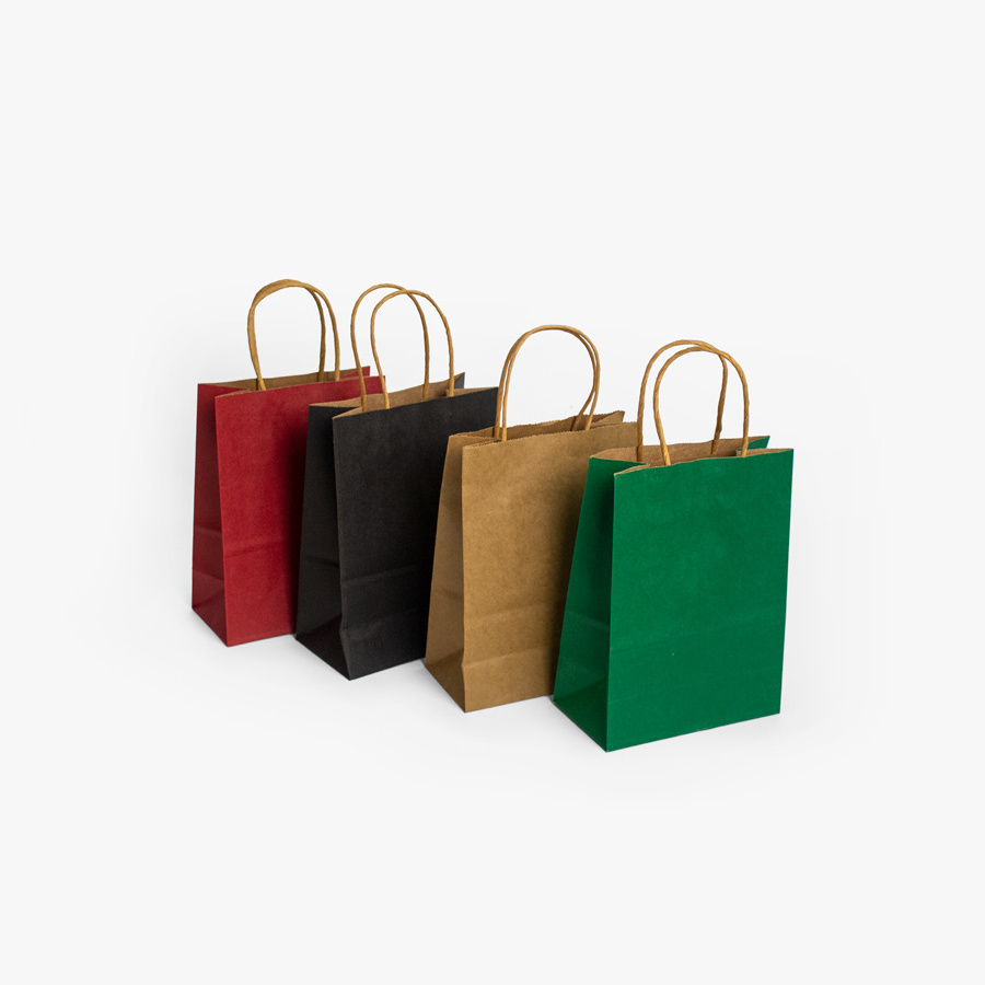 Kraft Paper Bag for Fast Food Takeaway Clothing Packaging Bags Drawstring Shoes and Clothing Packaging Shopping Gift Retail Bags