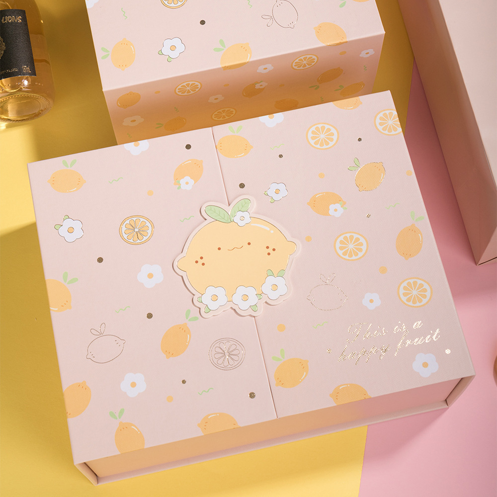 Gift Box Surprise Creative Birthday Christmas Box Empty Fresh Send Girls Kraft Paper Carton Customization Paper Bag Craft Box