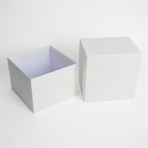 Wholesale luxury  polygon gift candle boxes white color candle hexagon paper box for bride wedding gift