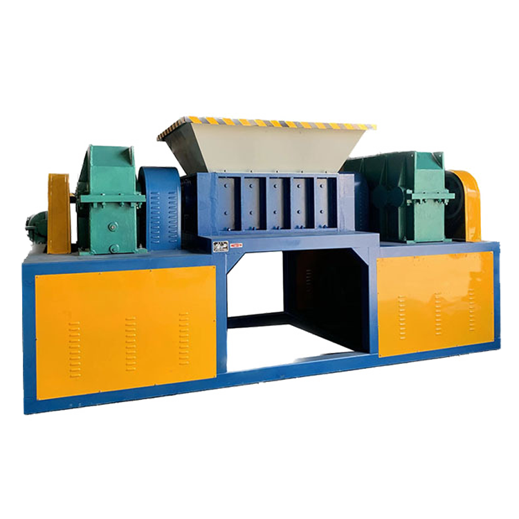 Autofeed small metal shredder machines double shaft shredder machine price