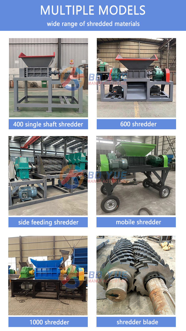 Mobile tire crusher tyre shredder recycling machine rubber milling machine