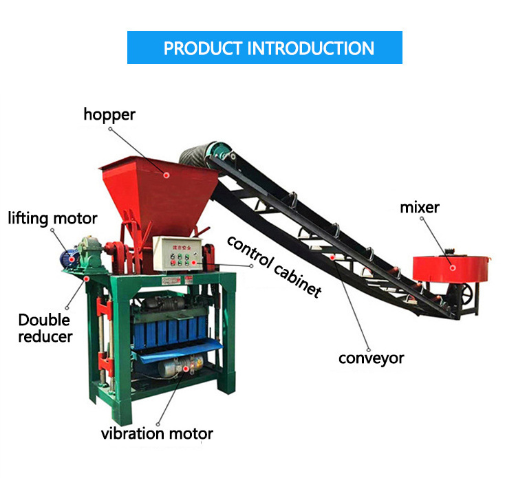 4-40 small scale cement brick making machine concrete fly ash block machine fully automatic