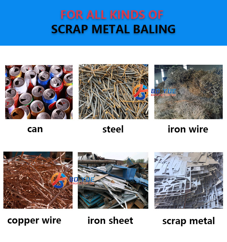 2024 metal baler/metal baling machine for all kinds of scrap metal baling