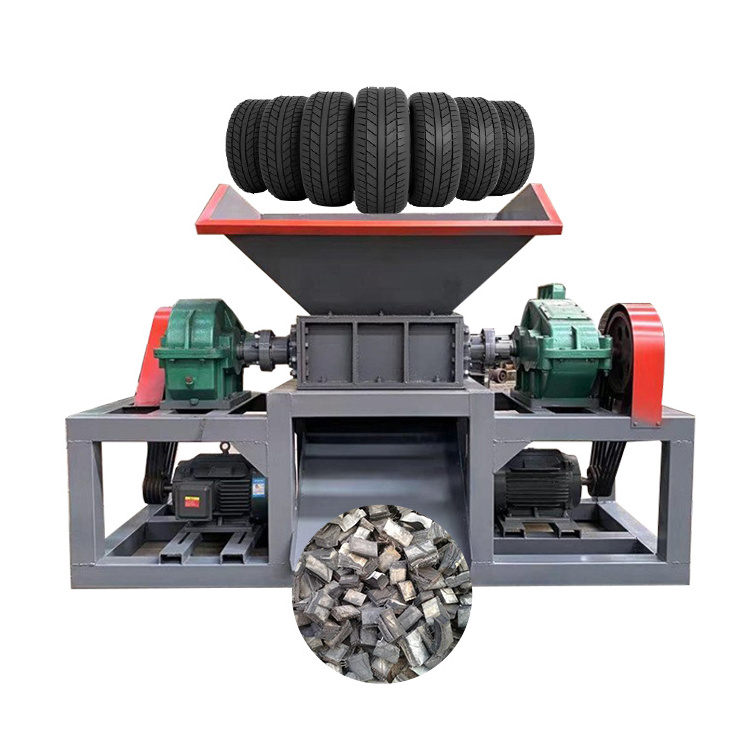 Factory sale tyre recycling machines tire shredder rubber crusher grinder equipment