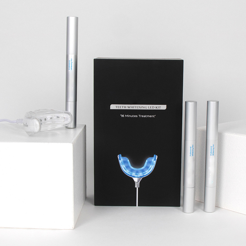 Wholesale Blue Light Therapy Wireless Teeth Whitening Kit with gel for home use