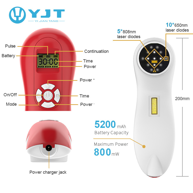 2022 YJT manufacturer handy cold laser therapy device for pet pain relief