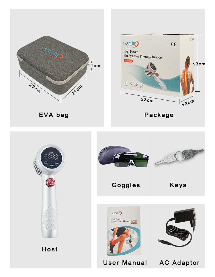 lllt cold laser 650nm 808nm portable laser therapy device class iv pain 2300mw therapy laser for horses dogs human