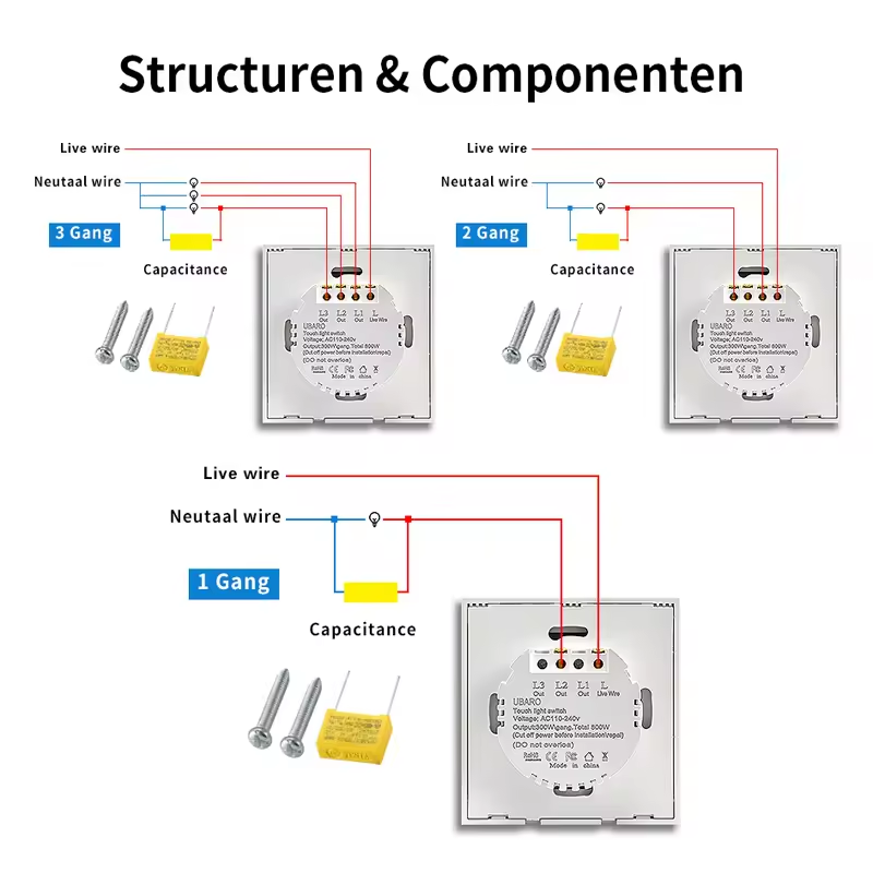 Waterproof Kinetic Switch Tuya  & WIFI Control EU 86 Type Smart Home Voice Control wireless self powered kinetic switch