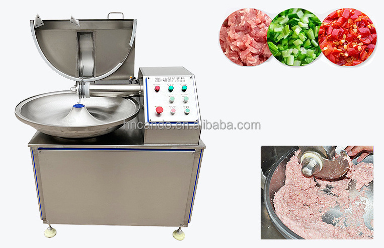 Electric Meat Bowl Cutter Vegetable chopping machine Cabbage meat peppers garlic Onions vegetables Bowl Chopper Cutter