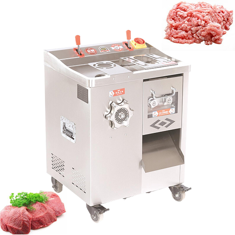 Durable Industrial Meat Slicer Meat Mincer Machine Food Processor With Meat Grinder