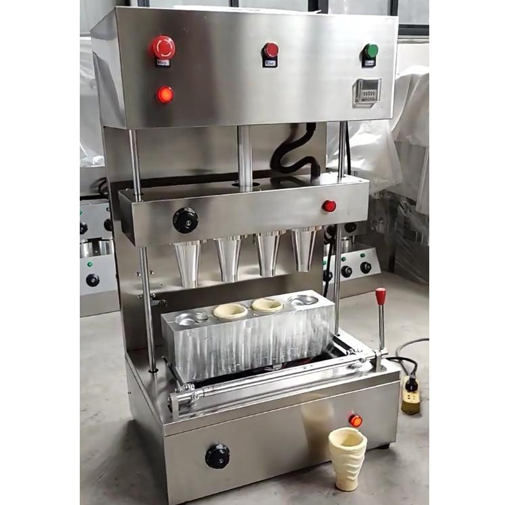 Stainless Steel 4 Moulds Pizza Cone Molding Machine Cone Pizza Machine