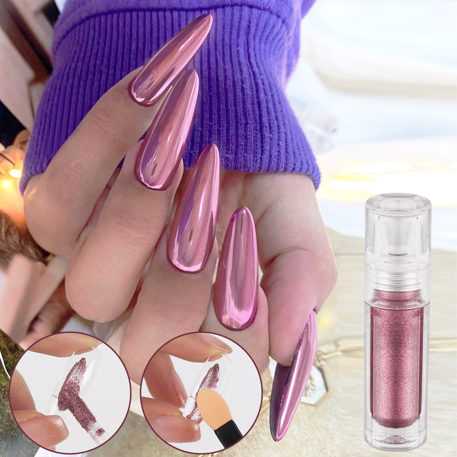 Nail Art Pigment Liquid Mirror Effect Liquid For Nails Mirror Effect Liquid Nail Art Decoration Magic Mirror Effect Manicure