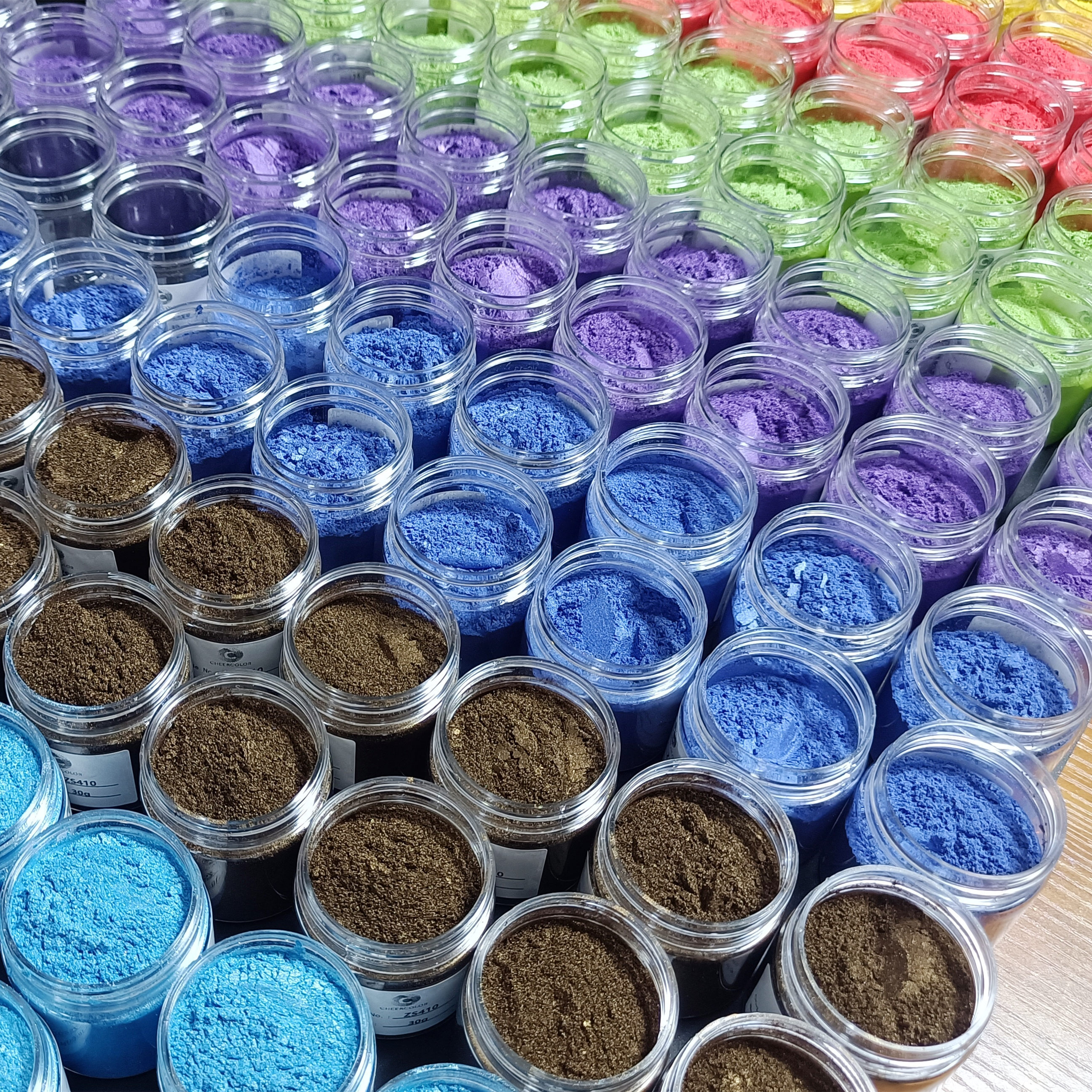 2024 Factory direct sales Mica chrome powder pearl pigment for cosmetics/nails/eyeshadow/watercolor/car paint