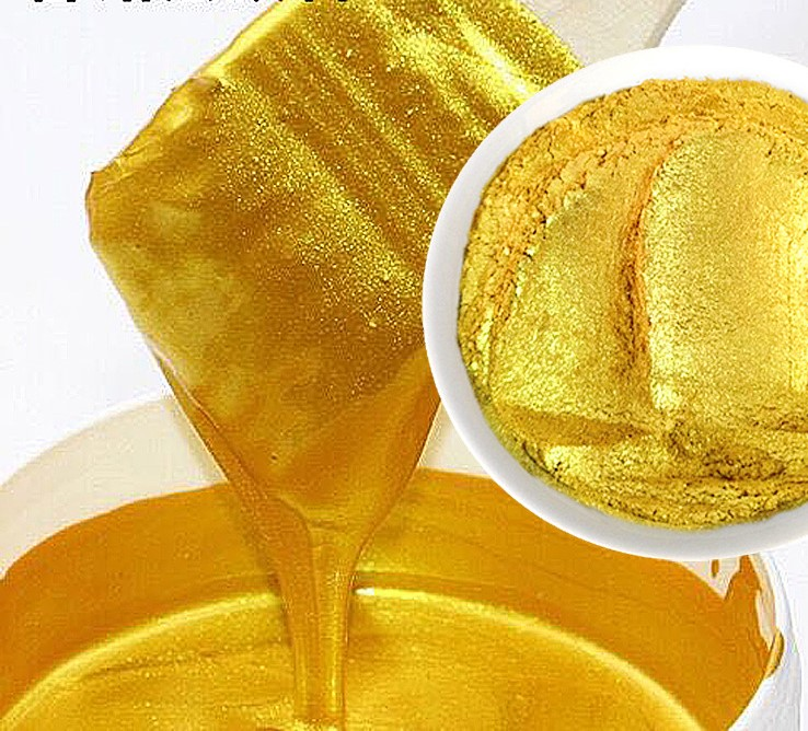 Different gold color effect pigment pearl pigment for ink paint