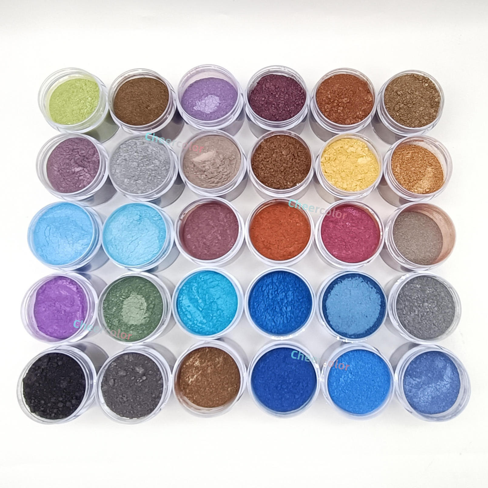 2024 Factory direct sales Mica chrome powder pearl pigment for cosmetics/nails/eyeshadow/watercolor/car paint