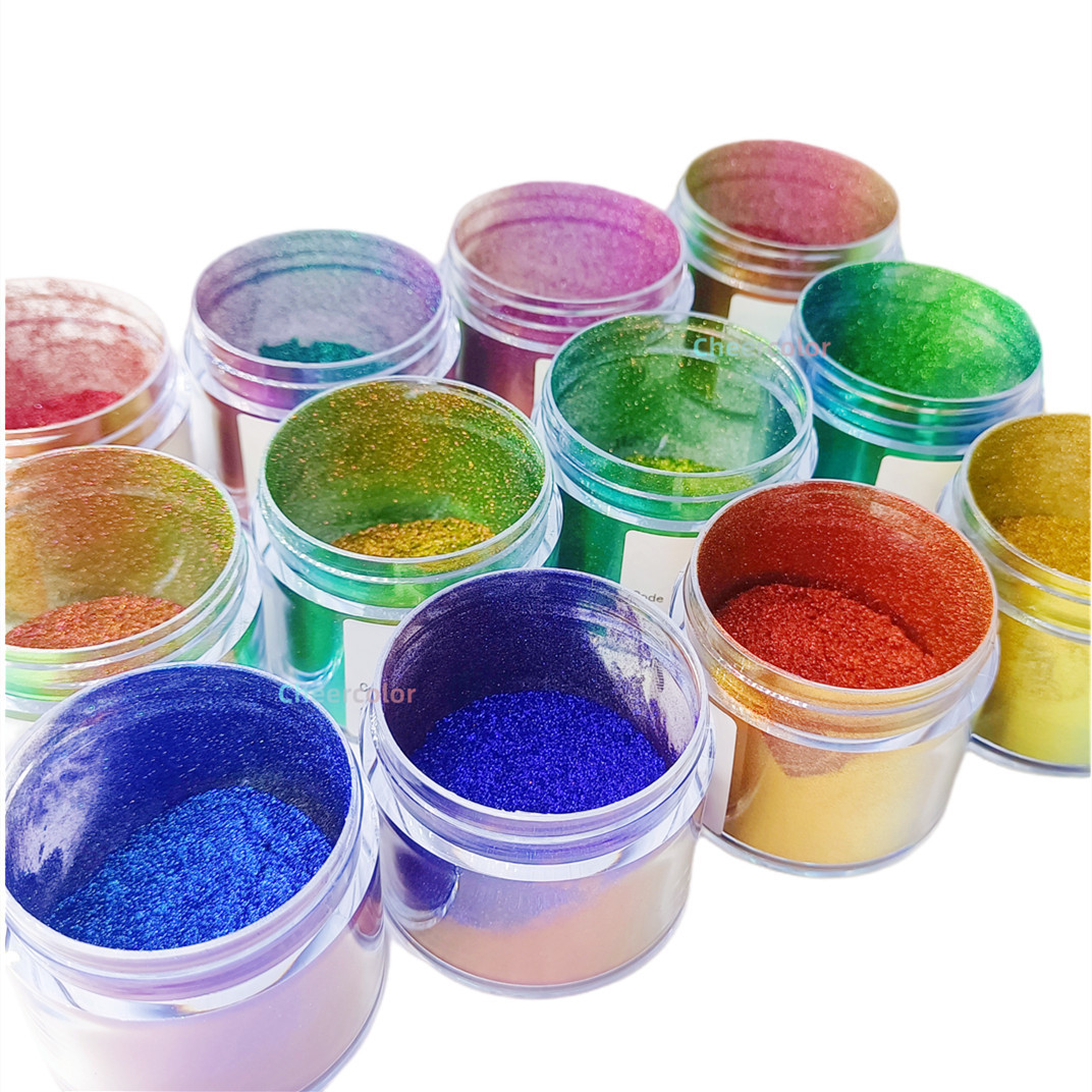 Hncapitals chameleons chrome pigment color shifting chameleon powder for watercolor paint