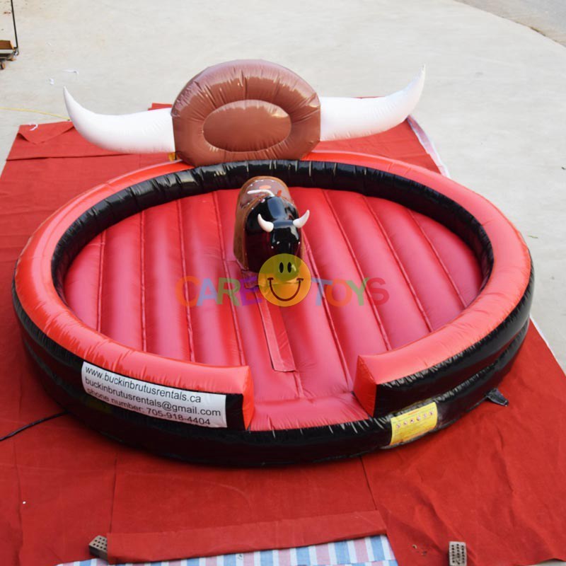 cheap kids inflatable rodeo bull machine outdoor riding interactive game indoor amusement park rides mechanical bull for sale