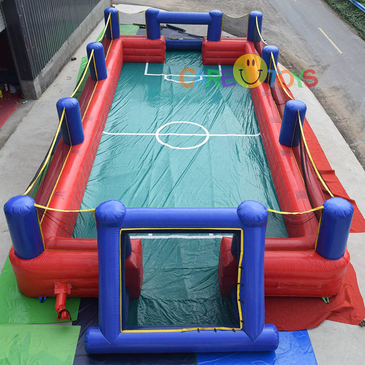 custom portable outdoor inflatable football court area indoor inflatable soccer field for sale