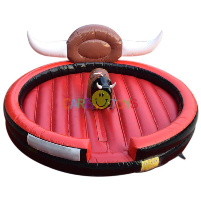 cheap kids inflatable rodeo bull machine outdoor riding interactive game indoor amusement park rides mechanical bull for sale