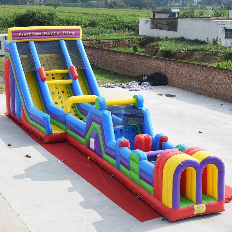 vertical rush inflatable obstacle course outdoor cheap kids challenge amusement park inflatable game rides for sale