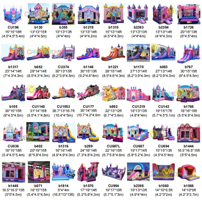 China wholesale toddler small moonwalk castle adult big kids party inflatable commercial bounce house with water slide combo