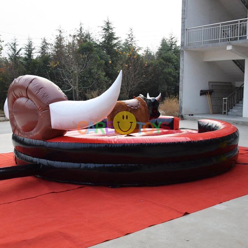 cheap kids inflatable rodeo bull machine outdoor riding interactive game indoor amusement park rides mechanical bull for sale