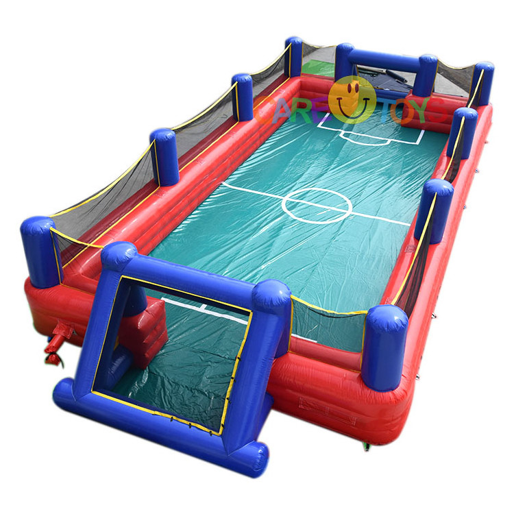 custom portable outdoor inflatable football court area indoor inflatable soccer field for sale