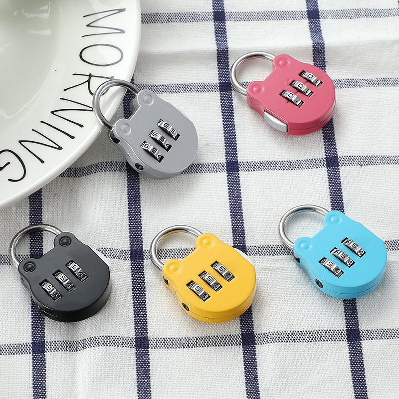 3 Digit Password Pad Lock Code Outdoor Travel Luggage Padlocks Cabinet Bags Cases Aluminum Combination Digital Padlock