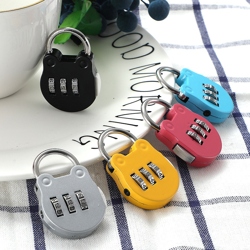 3 Digit Password Pad Lock Code Outdoor Travel Luggage Padlocks Cabinet Bags Cases Aluminum Combination Digital Padlock