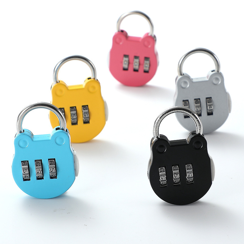 3 Digit Password Pad Lock Code Outdoor Travel Luggage Padlocks Cabinet Bags Cases Aluminum Combination Digital Padlock