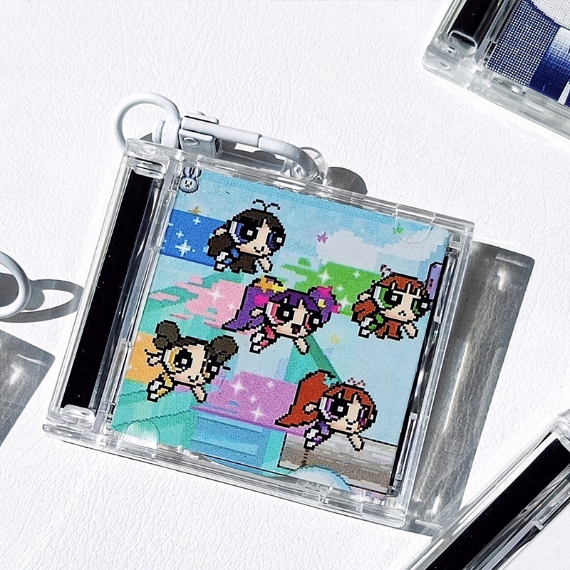 Custom Double Sided Mini CD Album Box Acrylic Keychain Kpop Music Personalise Design Album Plastic Photo Frame Acrylic Pendant