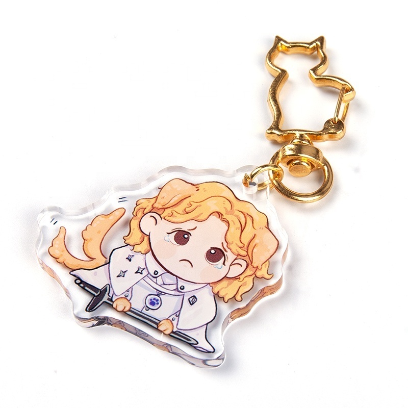 Trending Letter Pencil Charm Round Tassel Resin Epoxy Make Your Own Anime Glitter Hologram Keychain Custom Acrylic Charm kpop