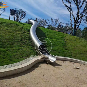 Other amusement park product children outdoor sport games playground slides stainless steel slide for kids play and fitness