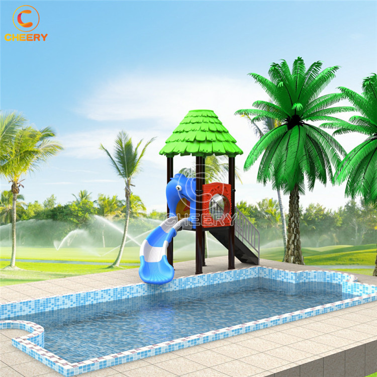 New design garden kindergarten kids toys plastic slide playground water park slides for sale