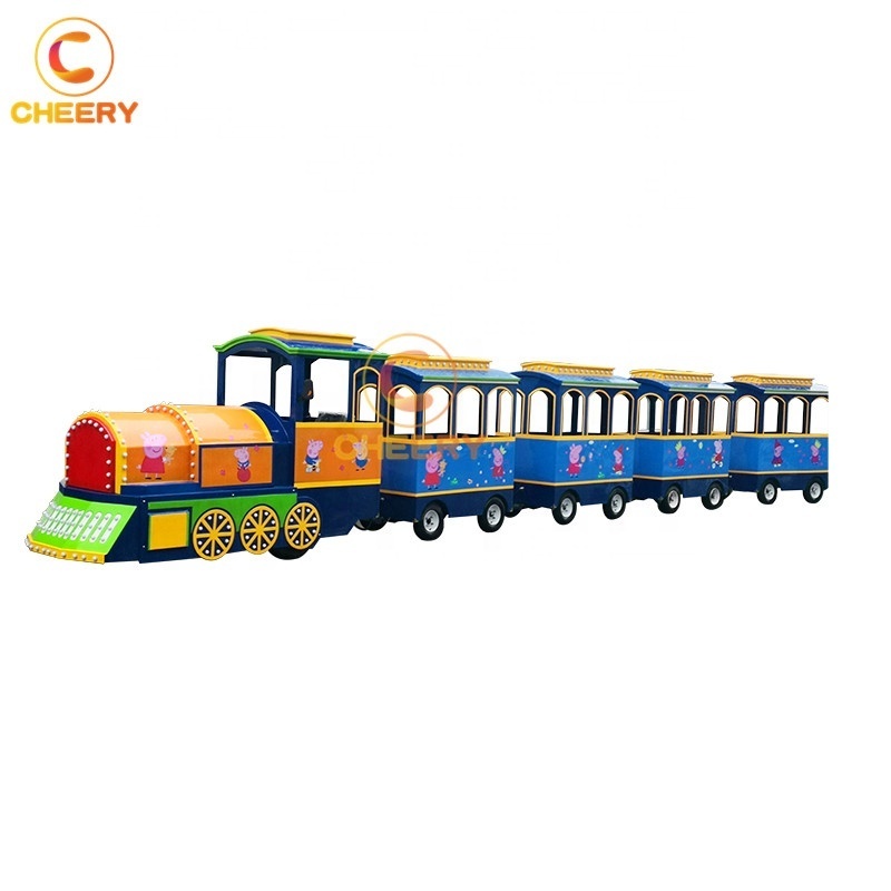 Amusement park rides electric diesel tourist road steam train shopping mall Antique trackless train for sale