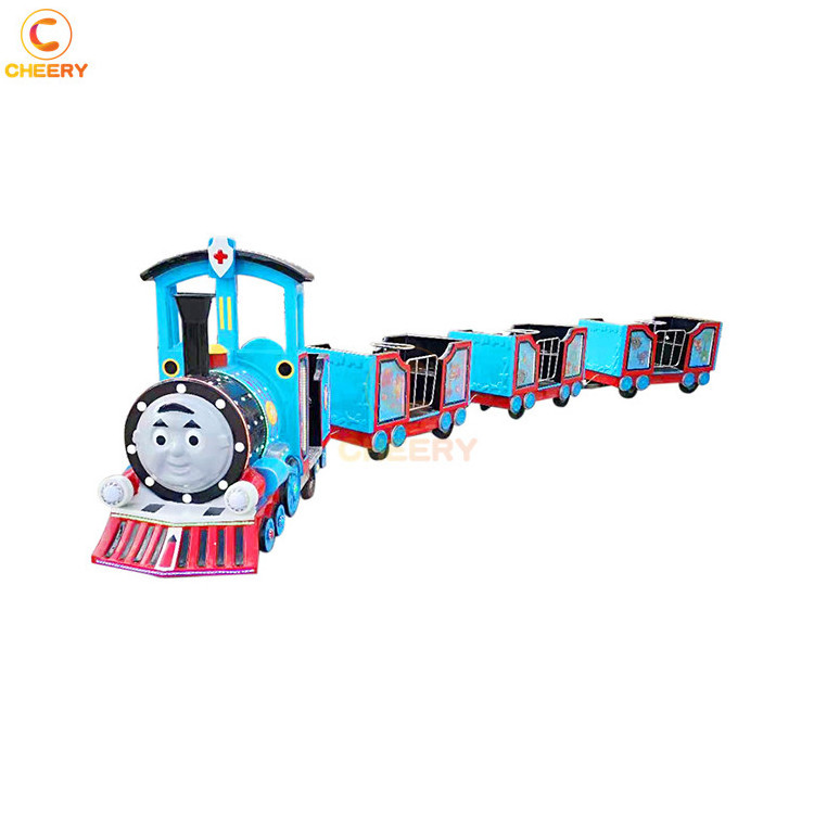 Hot amusement park rides mall train kiddie amusement games battery mini trackless train ride