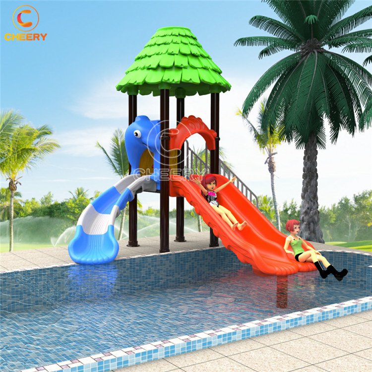 New design garden kindergarten kids toys plastic slide playground water park slides for sale