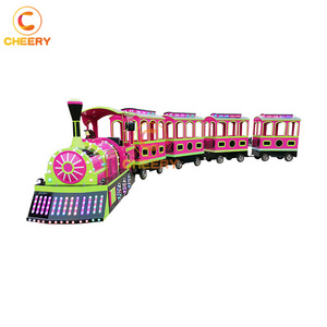 Amusement park rides electric diesel tourist road steam train shopping mall Antique trackless train for sale