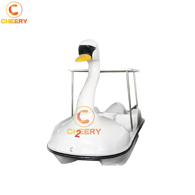 Water amusement park equipment swan pedal boat white goose water electrical foot pedal boats fiberglass swan boat