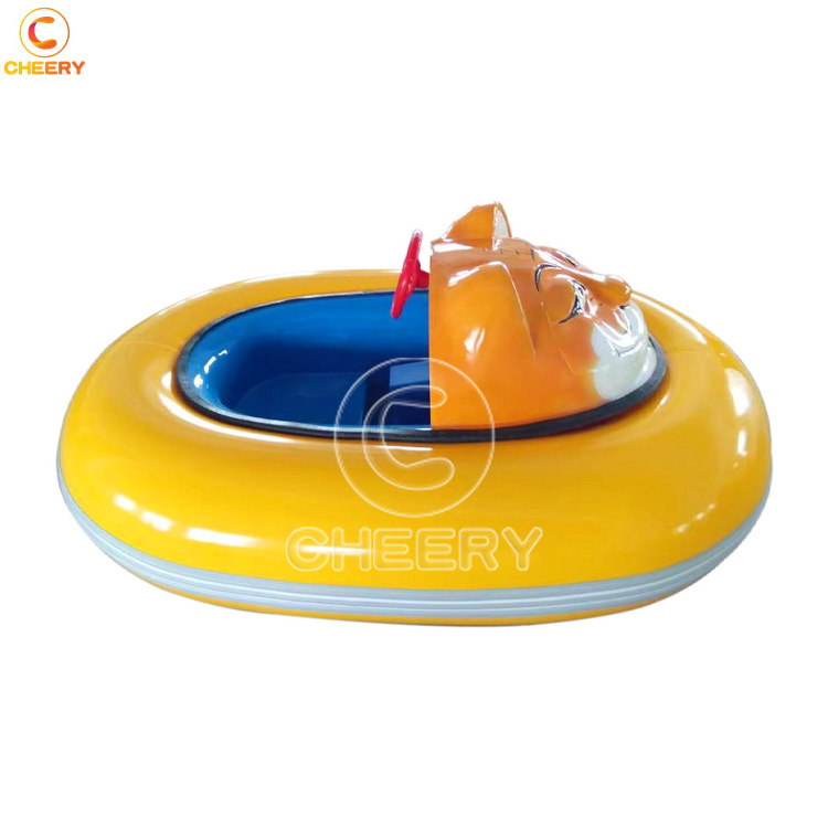 Inflatable games outdoor playground PVC animal electric mini inflatable bumper boat for swimming pool