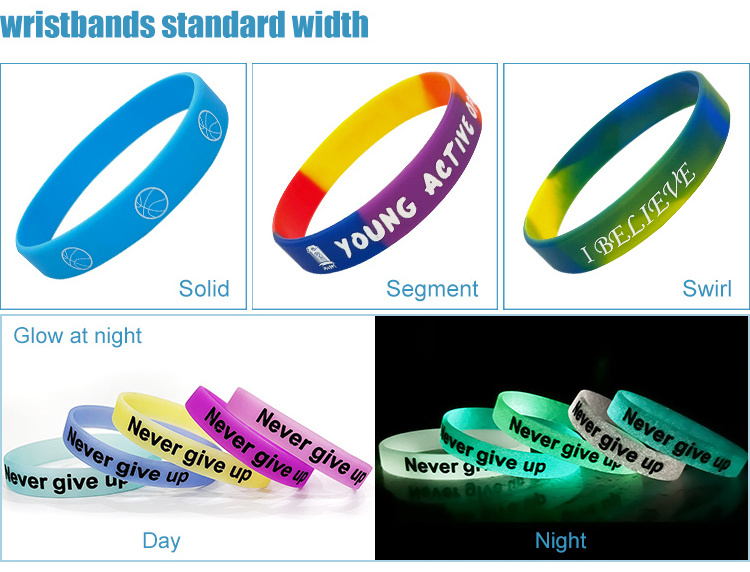 Wholesale Anime cartoon style wristband eco-friendly custom text letter logo rubber bracelet fashion silicone wristband