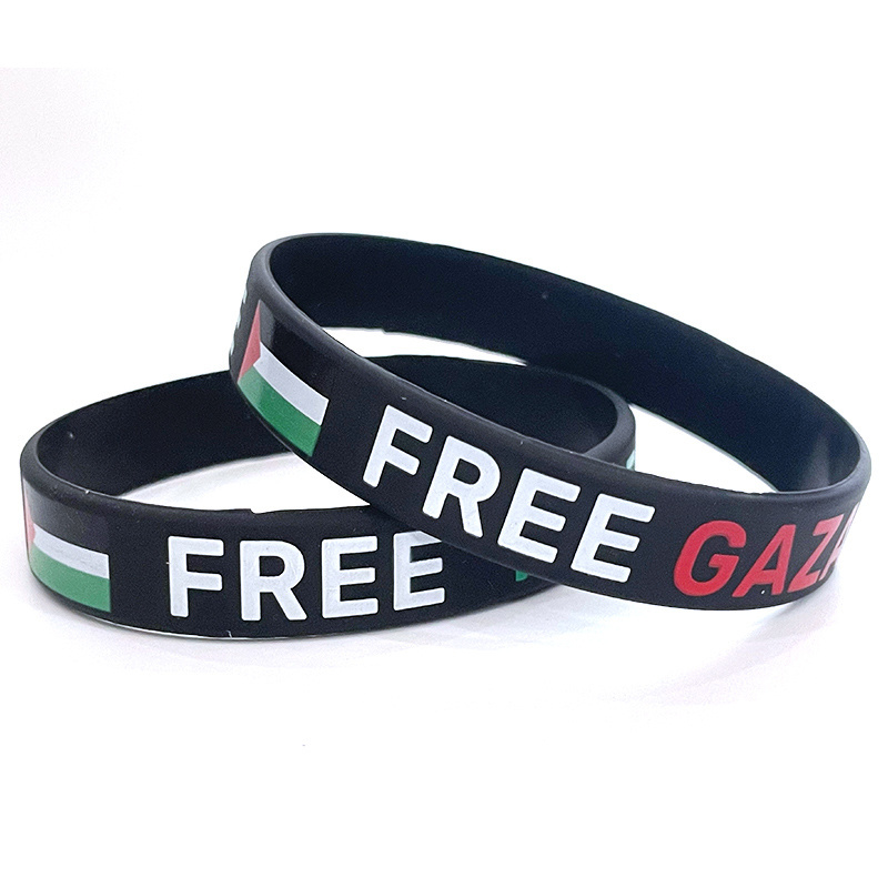 Cheap Promotional Custom Logo Design en Thin Rubber Silicone Bracelet Material Wrist Bands Customised Silicone Wristband