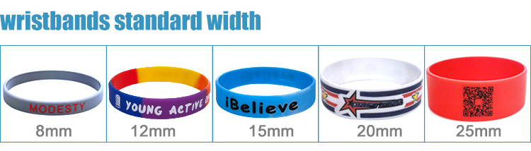 Wholesale Anime cartoon style wristband eco-friendly custom text letter logo rubber bracelet fashion silicone wristband