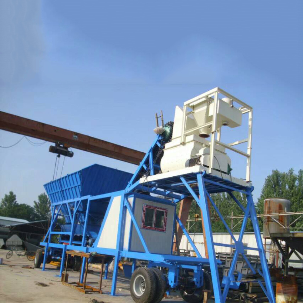 MHZS60 Used Mobile Mini Concrete Batching Plant Price