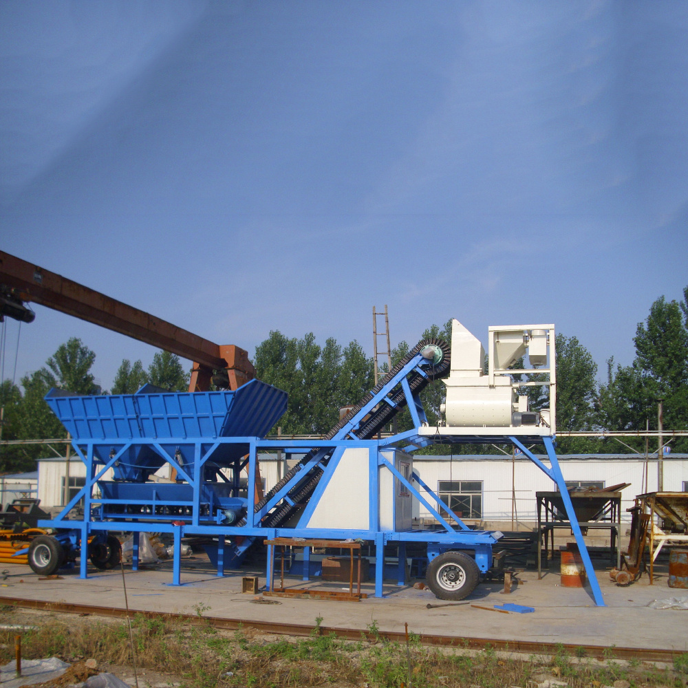 MHZS60 Used Mobile Mini Concrete Batching Plant Price