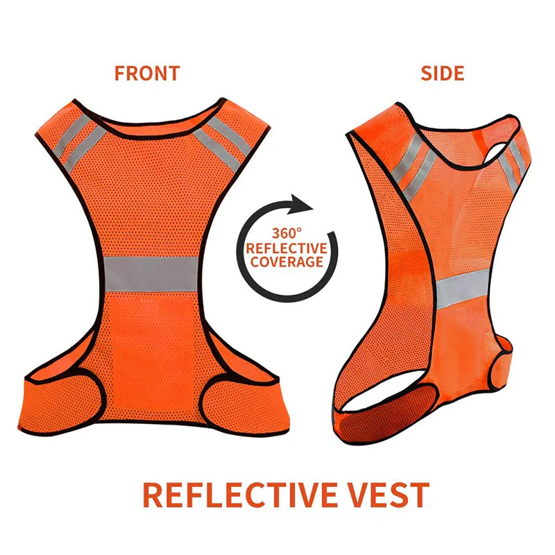 hot sell Reflective Safety Vest Running Cycling Walking Safety Sports Gear High Visibility for Adults Children