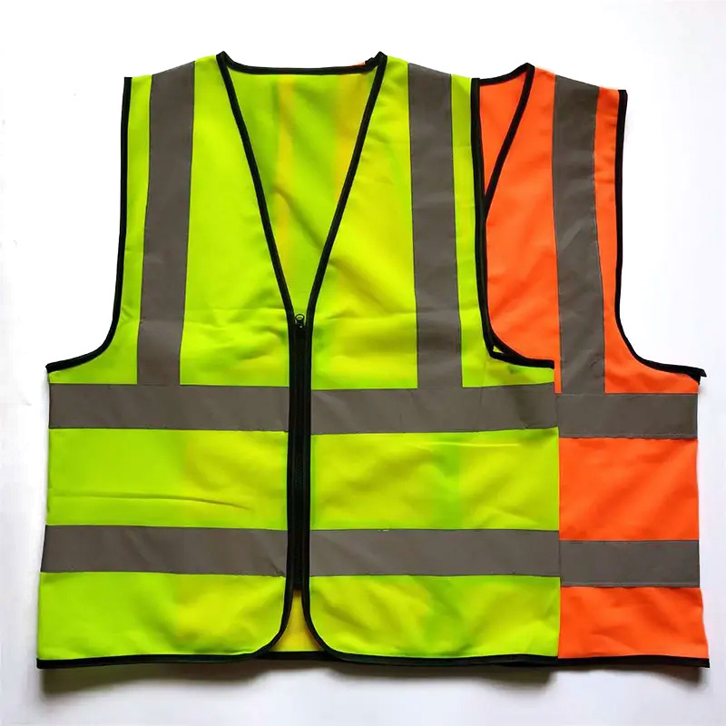 Custom Colorful Construction Workwear Vest Mesh Hi Vis 8Xl Neon Surveyor Blue Reflective Safety Vests Green