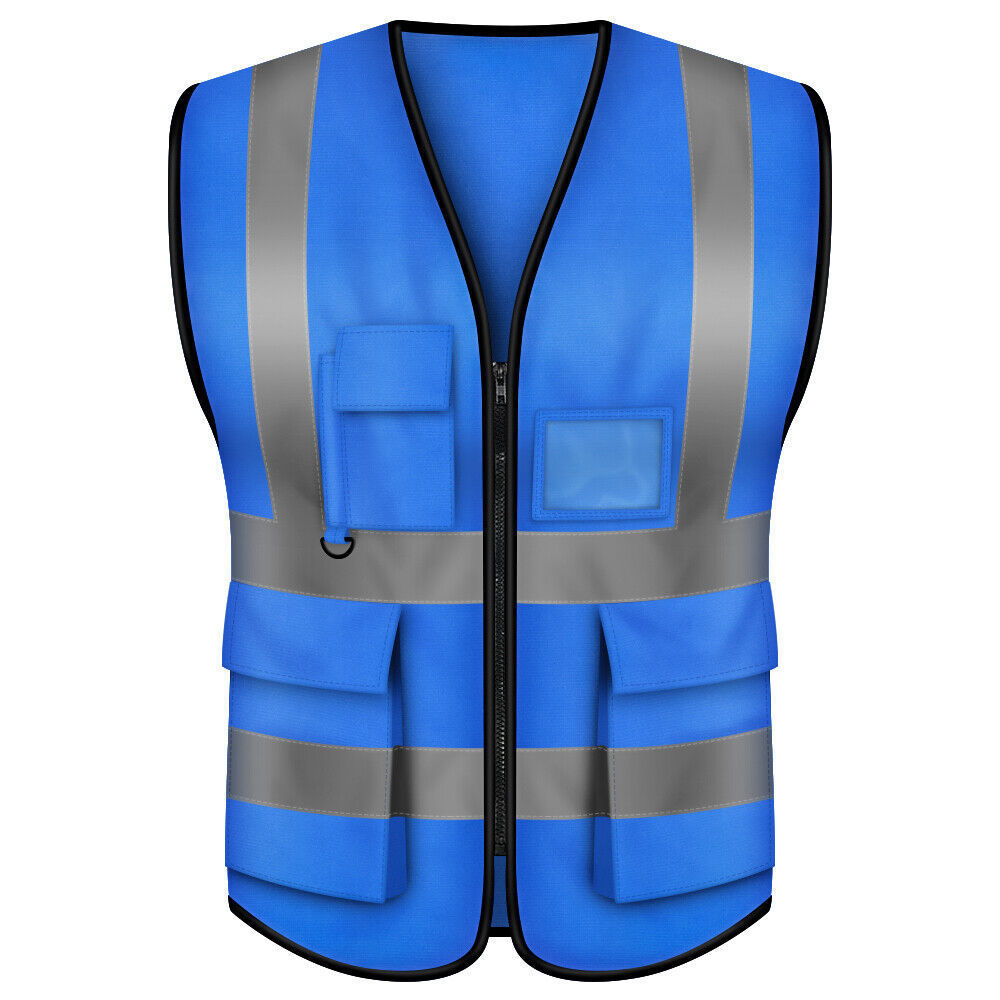 fluorescent tape reflective vest for safety jacket en20471 reflective vest navy